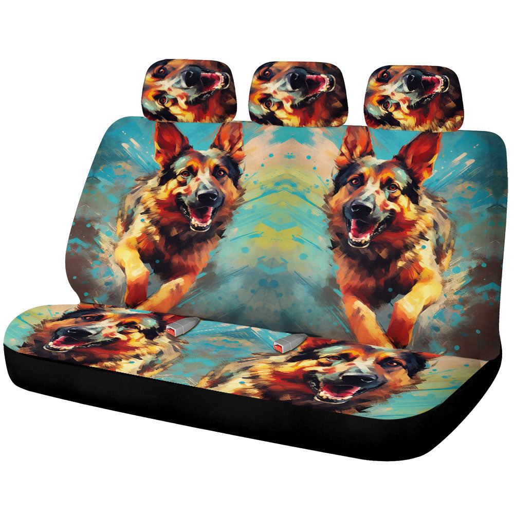 German Shepherd Car Back Seat Covers Custom Car Accessories - Gearcarcover - 1