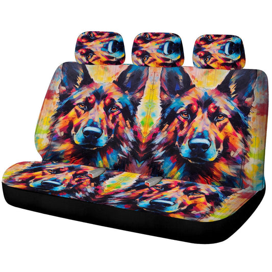 German Shepherd Car Back Seat Covers Custom Car Accessories - Gearcarcover - 1