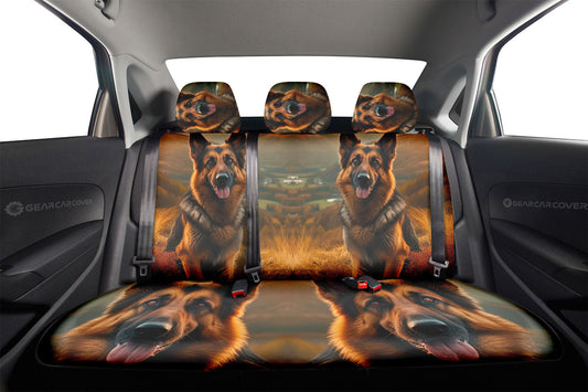 German Shepherd Car Back Seat Covers Custom Car Accessories - Gearcarcover - 2