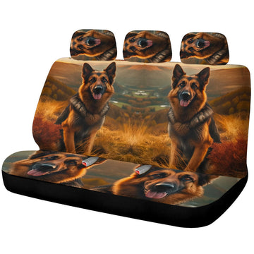 German Shepherd Car Back Seat Covers Custom Car Accessories - Gearcarcover - 1