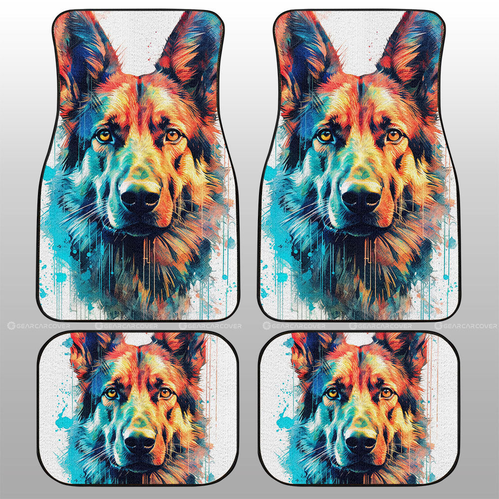 German Shepherd Car Floor Mats Custom Car Accessories - Gearcarcover - 1