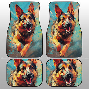 German Shepherd Car Floor Mats Custom Car Accessories - Gearcarcover - 1