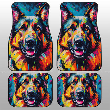 German Shepherd Car Floor Mats Custom Car Accessories - Gearcarcover - 1