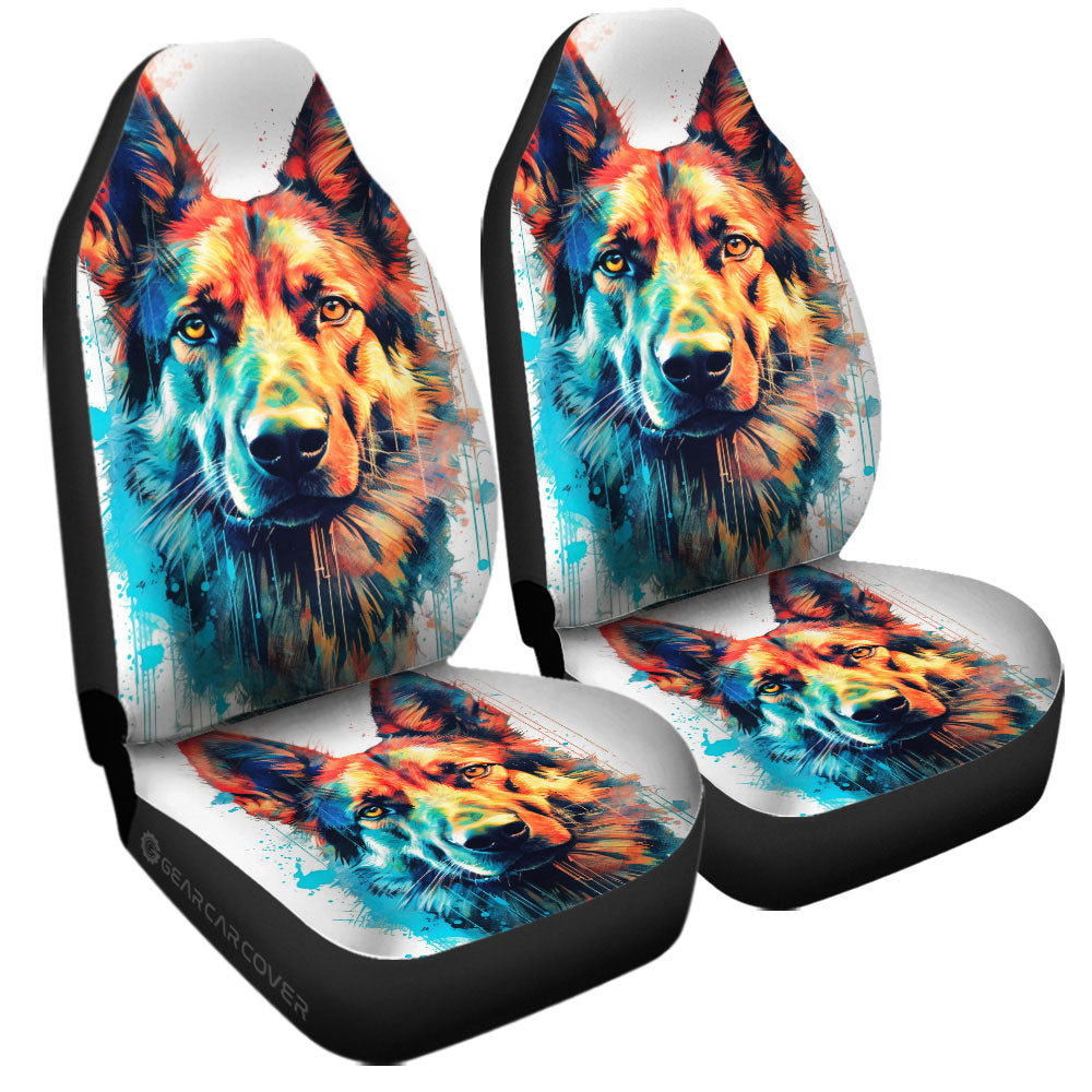 German Shepherd Car Seat Covers Custom Car Accessories - Gearcarcover - 3