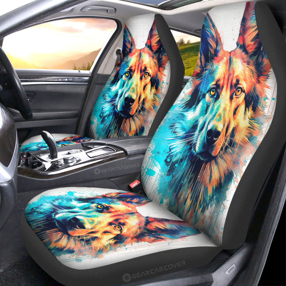 German Shepherd Car Seat Covers Custom Car Accessories - Gearcarcover - 1