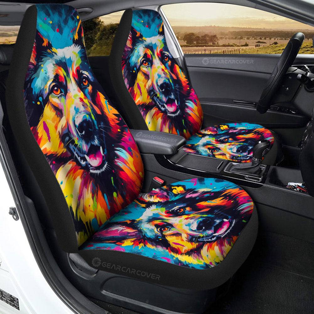 German Shepherd Car Seat Covers Custom Car Accessories - Gearcarcover - 2