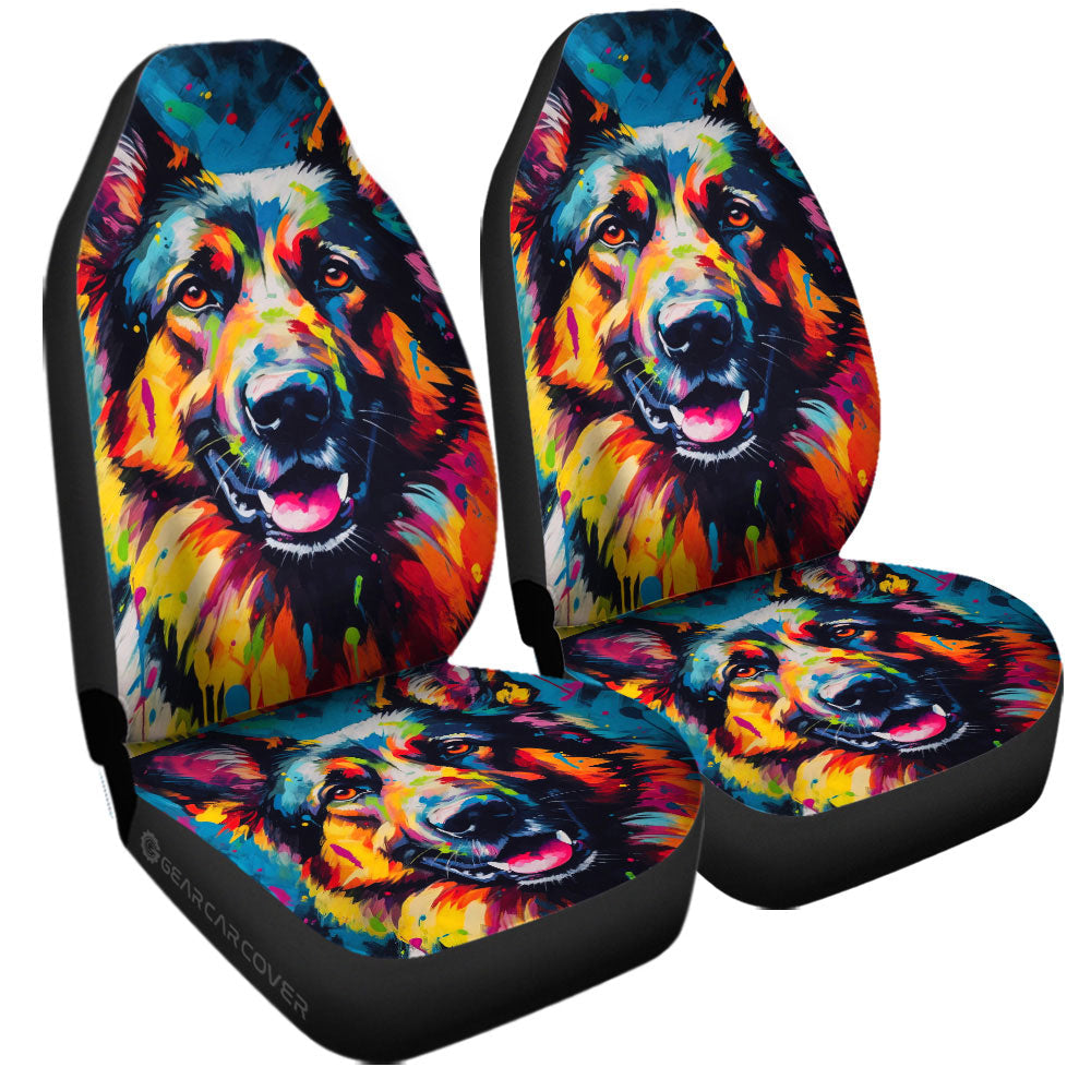 German Shepherd Car Seat Covers Custom Car Accessories - Gearcarcover - 3