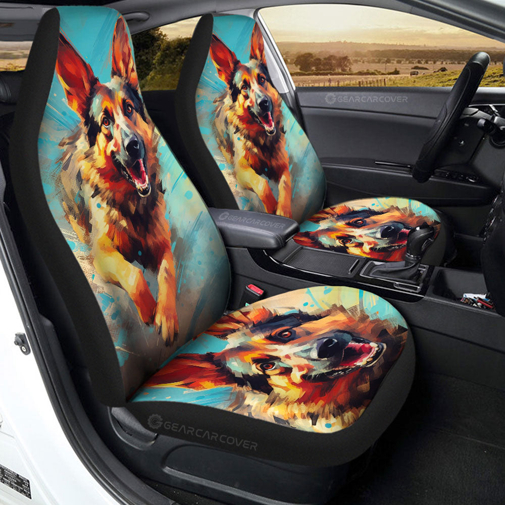 German Shepherd Car Seat Covers Custom Car Accessories - Gearcarcover - 2