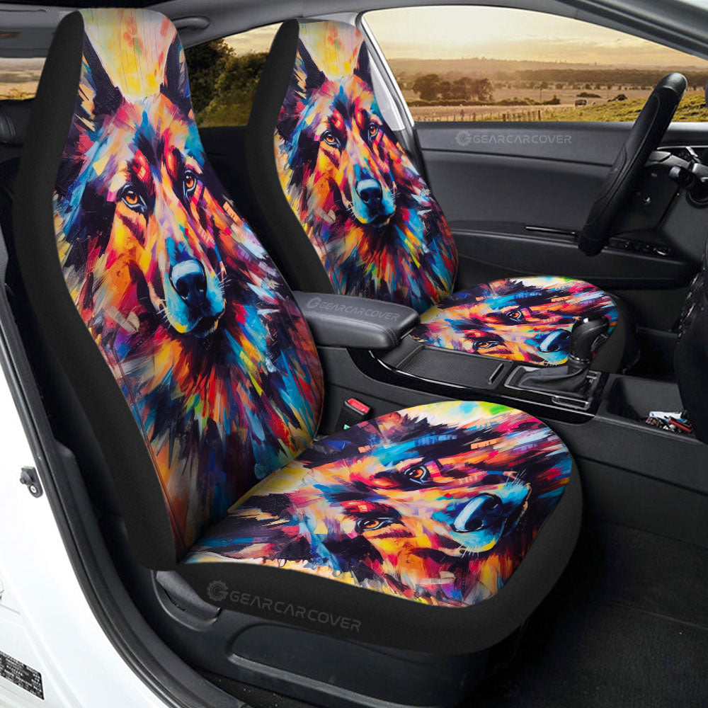 German Shepherd Car Seat Covers Custom Car Accessories - Gearcarcover - 2