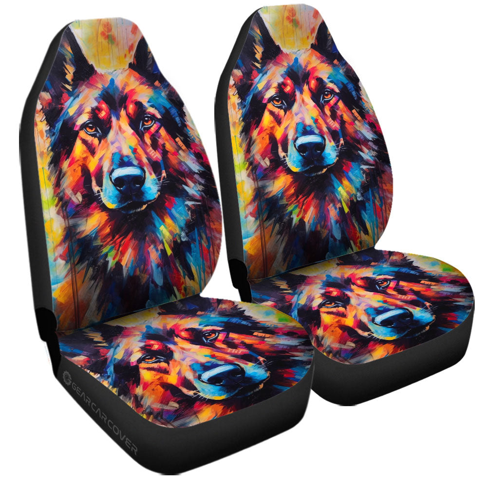 German Shepherd Car Seat Covers Custom Car Accessories - Gearcarcover - 3