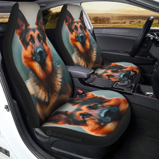 German Shepherd Car Seat Covers Custom Car Accessories - Gearcarcover - 2