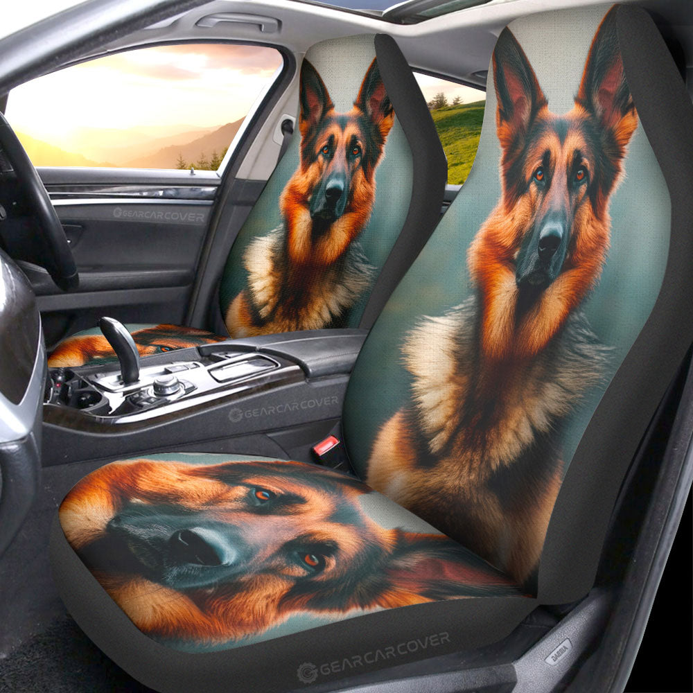 German Shepherd Car Seat Covers Custom Car Accessories - Gearcarcover - 1