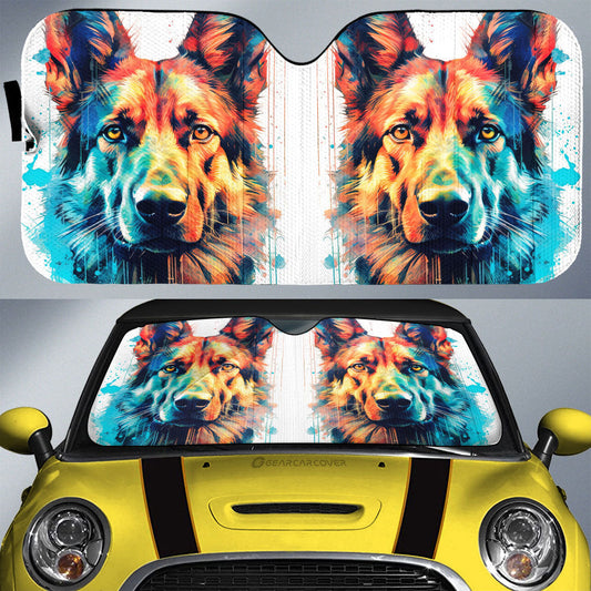 German Shepherd Car Sunshade Custom Car Accessories - Gearcarcover - 1
