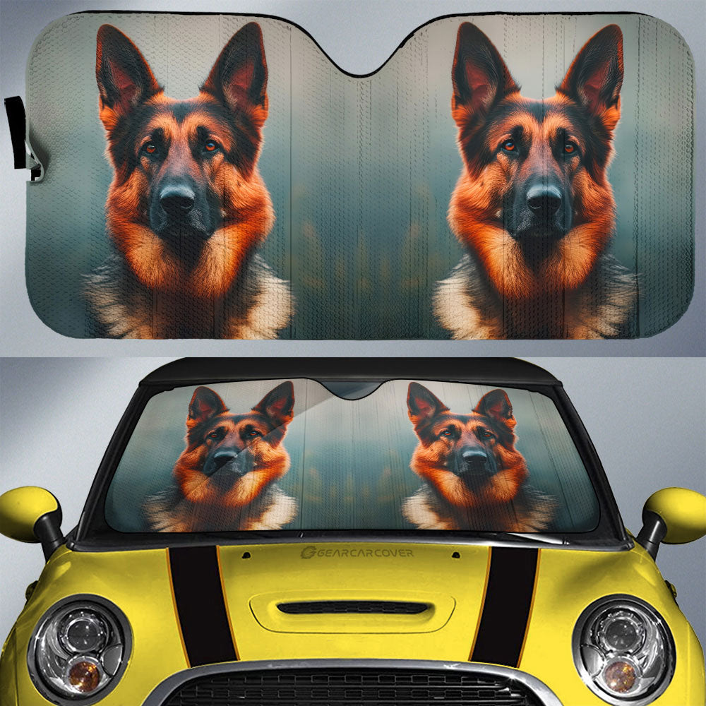 German Shepherd Car Sunshade Custom Car Accessories - Gearcarcover - 1