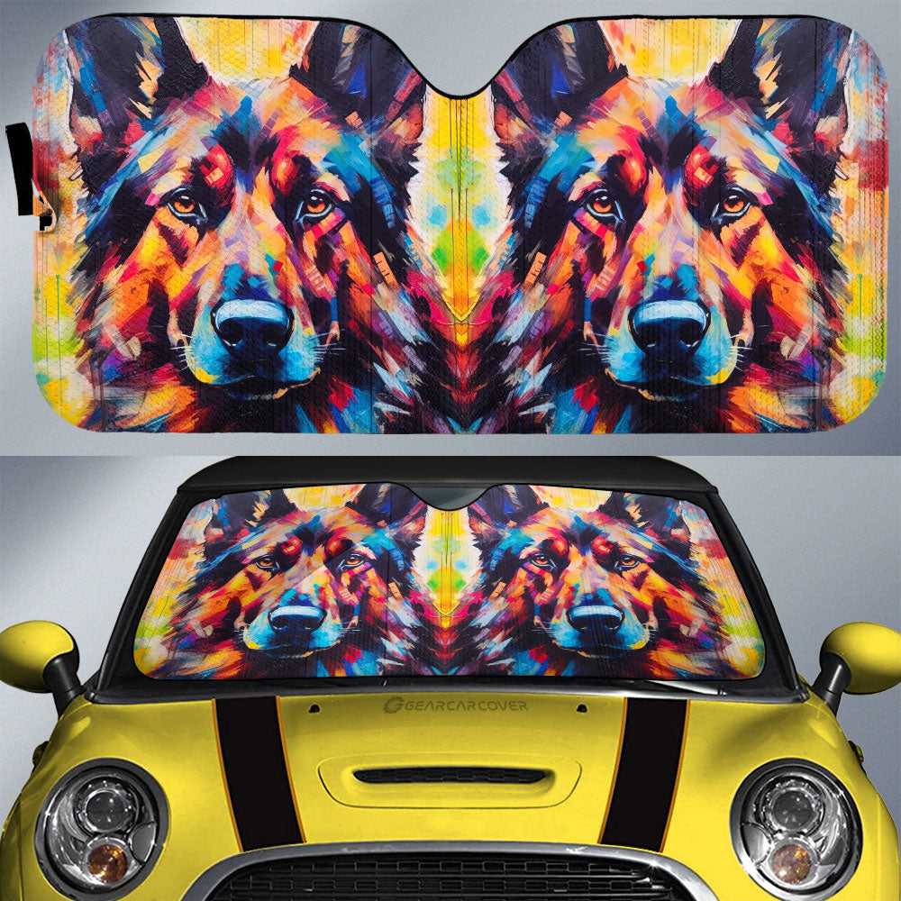 German Shepherd Car Sunshade Custom Car Accessories - Gearcarcover - 1