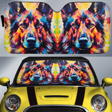 German Shepherd Car Sunshade Custom Car Accessories - Gearcarcover - 1