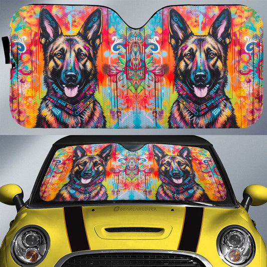 German Shepherd Car Sunshade Custom Car Accessories - Gearcarcover - 1