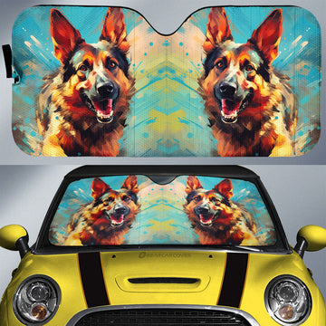 German Shepherd Car Sunshade Custom Car Accessories - Gearcarcover - 1