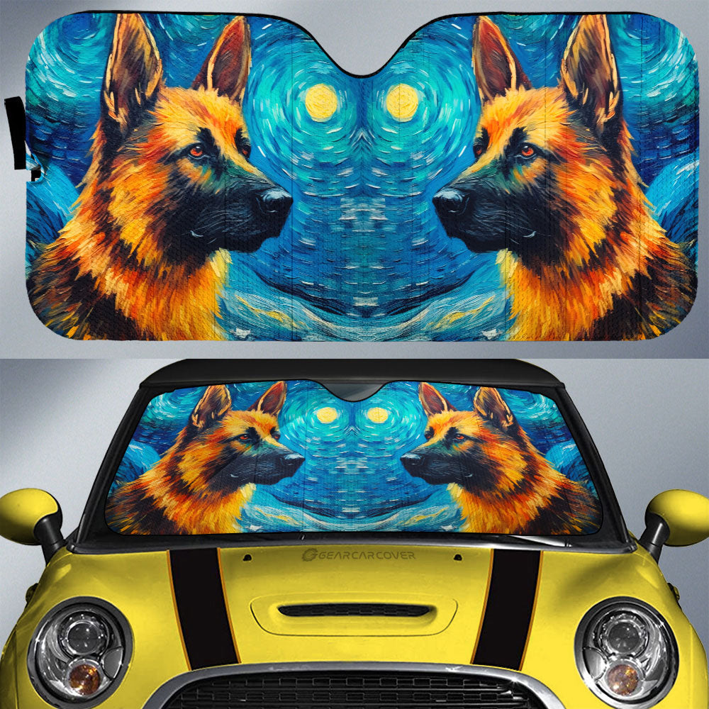 German Shepherd Car Sunshade Custom Car Accessories - Gearcarcover - 1