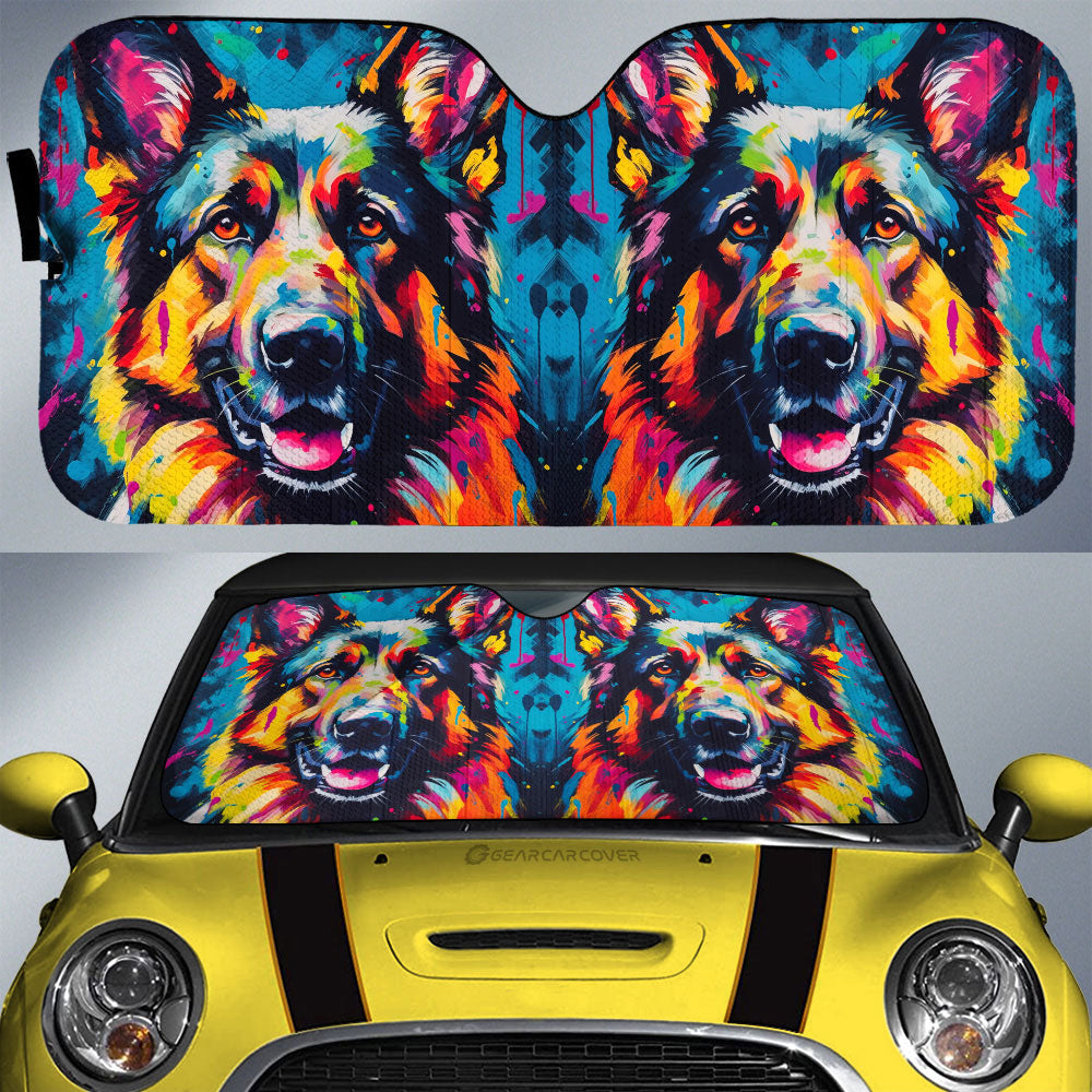 German Shepherd Car Sunshade Custom Car Accessories - Gearcarcover - 1
