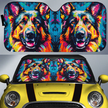 German Shepherd Car Sunshade Custom Car Accessories - Gearcarcover - 1