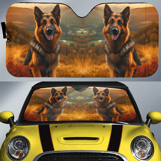 German Shepherd Car Sunshade Custom Car Accessories - Gearcarcover - 1