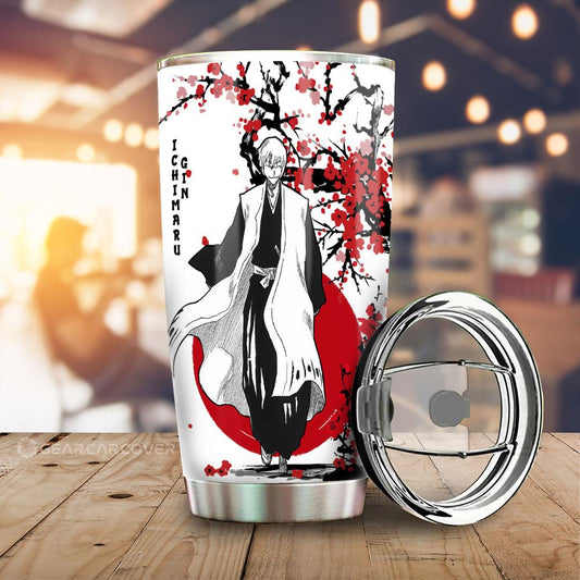 Gin Ichimaru Tumbler Cup Custom Japan Style Bleach Car Interior Accessories - Gearcarcover - 1