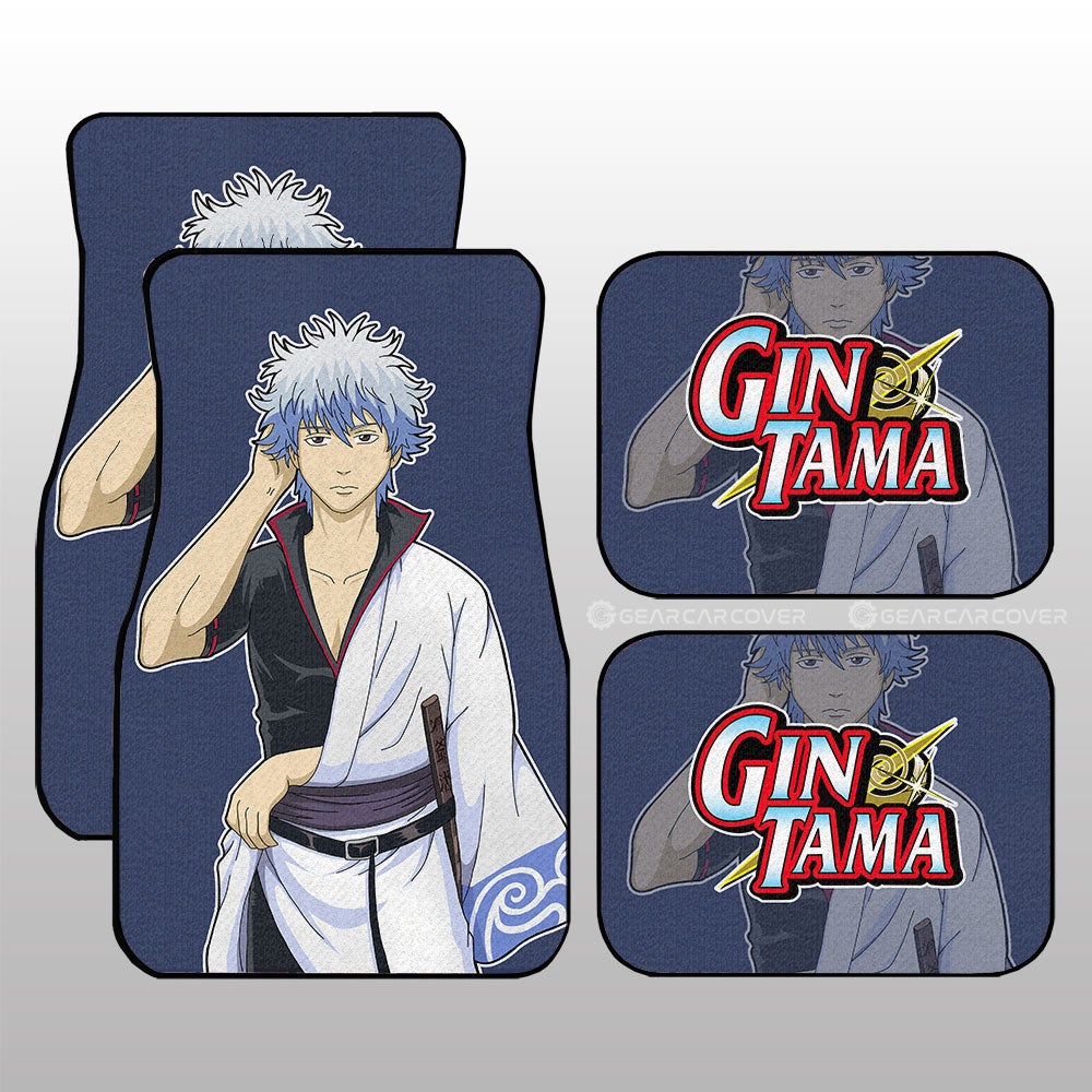Gintoki Sakata Car Floor Mats Custom Main Hero Gintama Car Accessories - Gearcarcover - 1