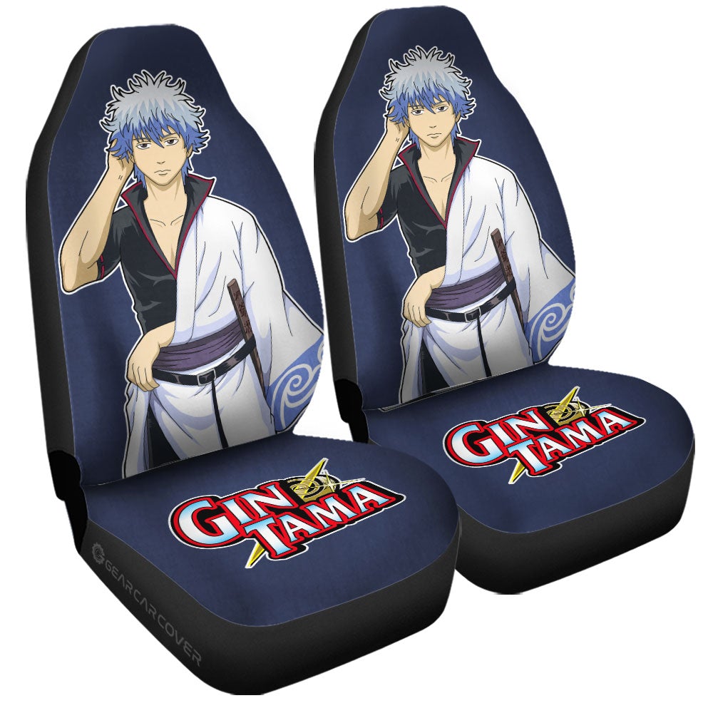 Gintoki Sakata Car Seat Covers Custom Main Hero Gintama Car Accessories - Gearcarcover - 3