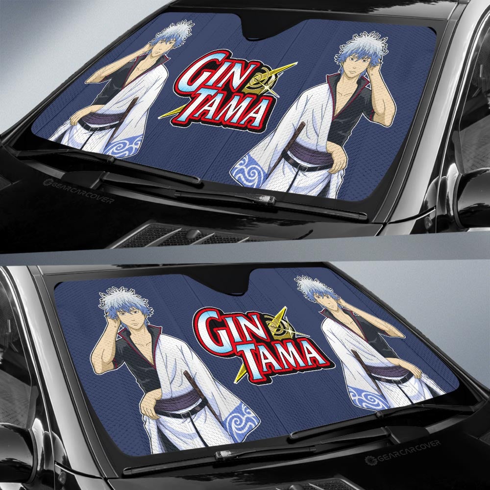 Gintoki Sakata Car Sunshade Custom Main Hero Gintama Car Accessories - Gearcarcover - 2