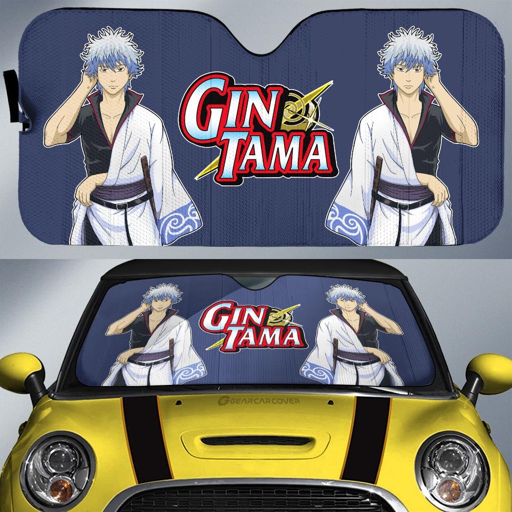 Gintoki Sakata Car Sunshade Custom Main Hero Gintama Car Accessories - Gearcarcover - 1