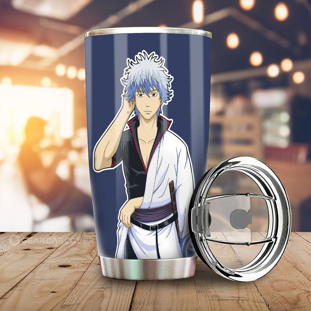 Gintoki Sakata Tumbler Cup Custom Main Hero Gintama Car Accessories - Gearcarcover - 1