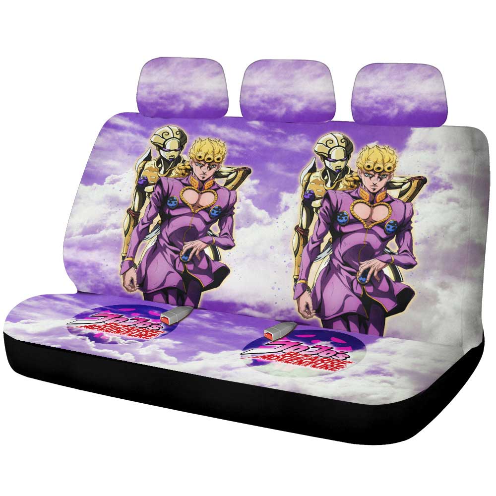Giorno Giovanna Car Back Seat Cover Custom Bizarre Adventures - Gearcarcover - 1