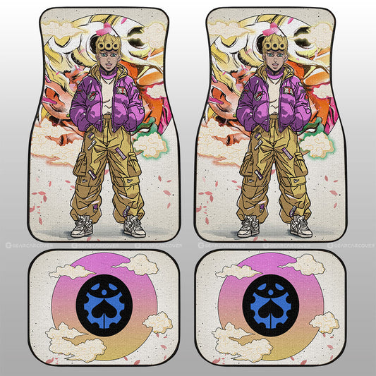 Giorno Giovanna Car Floor Mats Anime Collection - Gearcarcover - 1