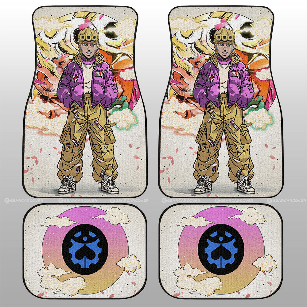 Giorno Giovanna Car Floor Mats Anime Collection - Gearcarcover - 1