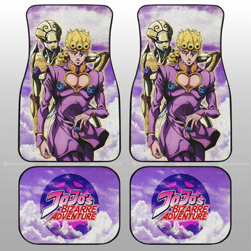 Giorno Giovanna Car Floor Mats Custom Bizarre Adventures - Gearcarcover - 1