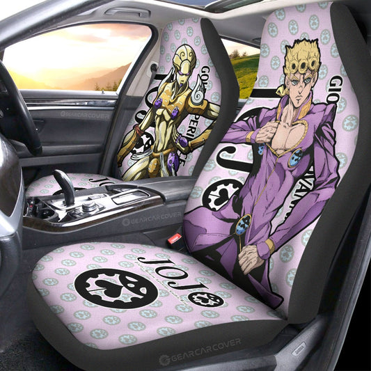 Giorno Giovanna Car Seat Covers Custom Bizarre Adventure Car Accessories - Gearcarcover - 2
