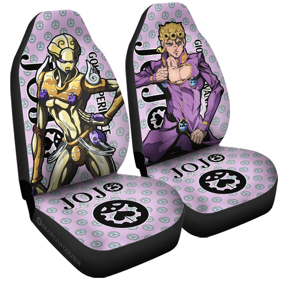 Giorno Giovanna Car Seat Covers Custom Bizarre Adventure Car Accessories - Gearcarcover - 3