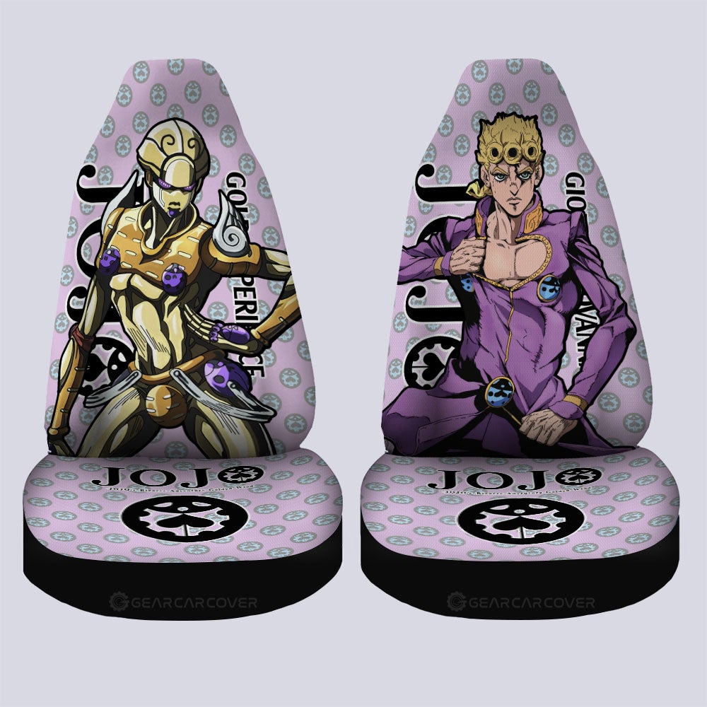 Giorno Giovanna Car Seat Covers Custom Bizarre Adventure Car Accessories - Gearcarcover - 4