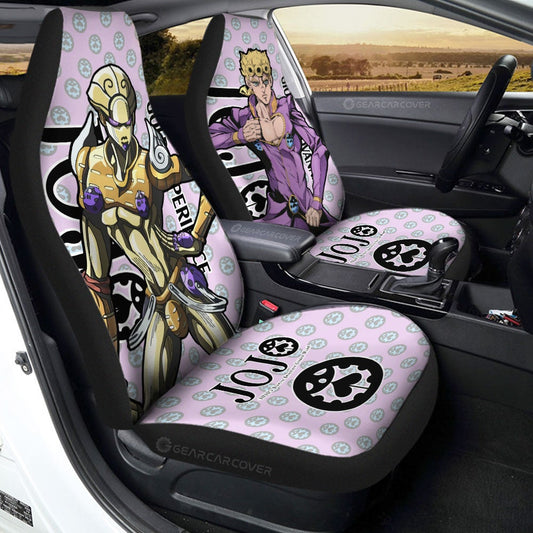 Giorno Giovanna Car Seat Covers Custom Bizarre Adventure Car Accessories - Gearcarcover - 1