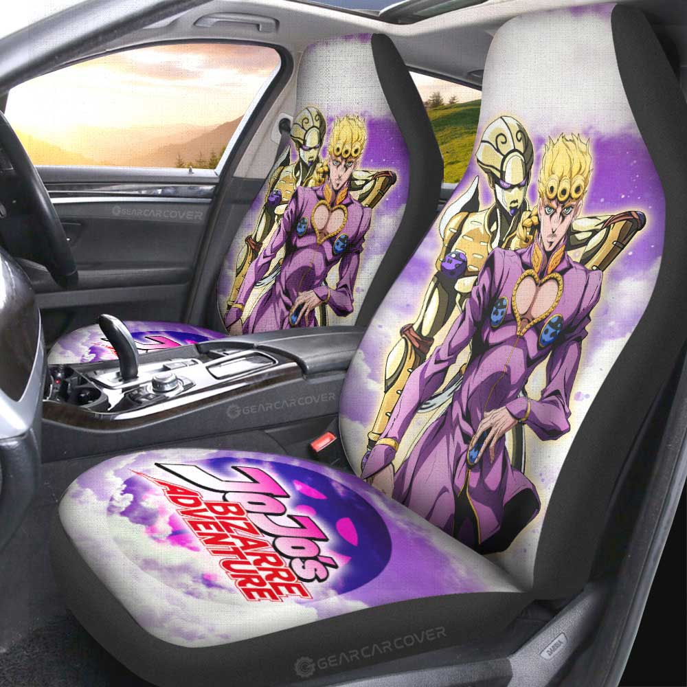 Giorno Giovanna Car Seat Covers Custom Bizarre Adventures - Gearcarcover - 2