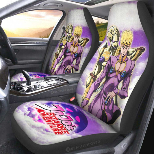 Giorno Giovanna Car Seat Covers Custom Bizarre Adventures - Gearcarcover - 2