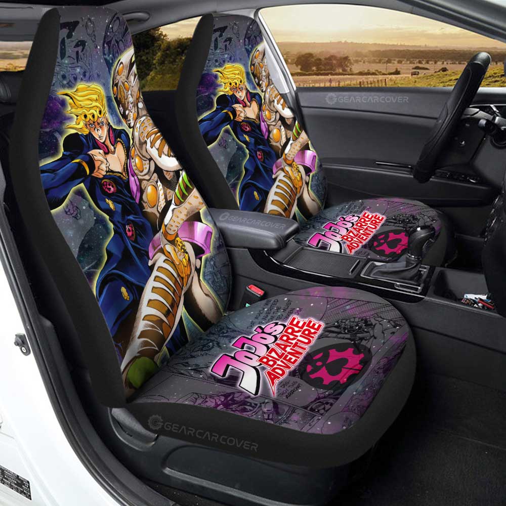 Giorno Giovanna Car Seat Covers Custom Galaxy Manga JJBA - Gearcarcover - 1