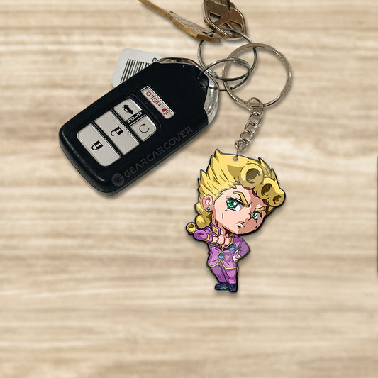 Giorno Giovanna Keychain Custom Bizarre Adventure Car Accessories - Gearcarcover - 1