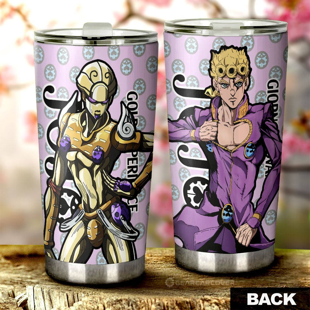 Giorno Giovanna Tumbler Cup Custom Bizarre Adventure Car Accessories - Gearcarcover - 1