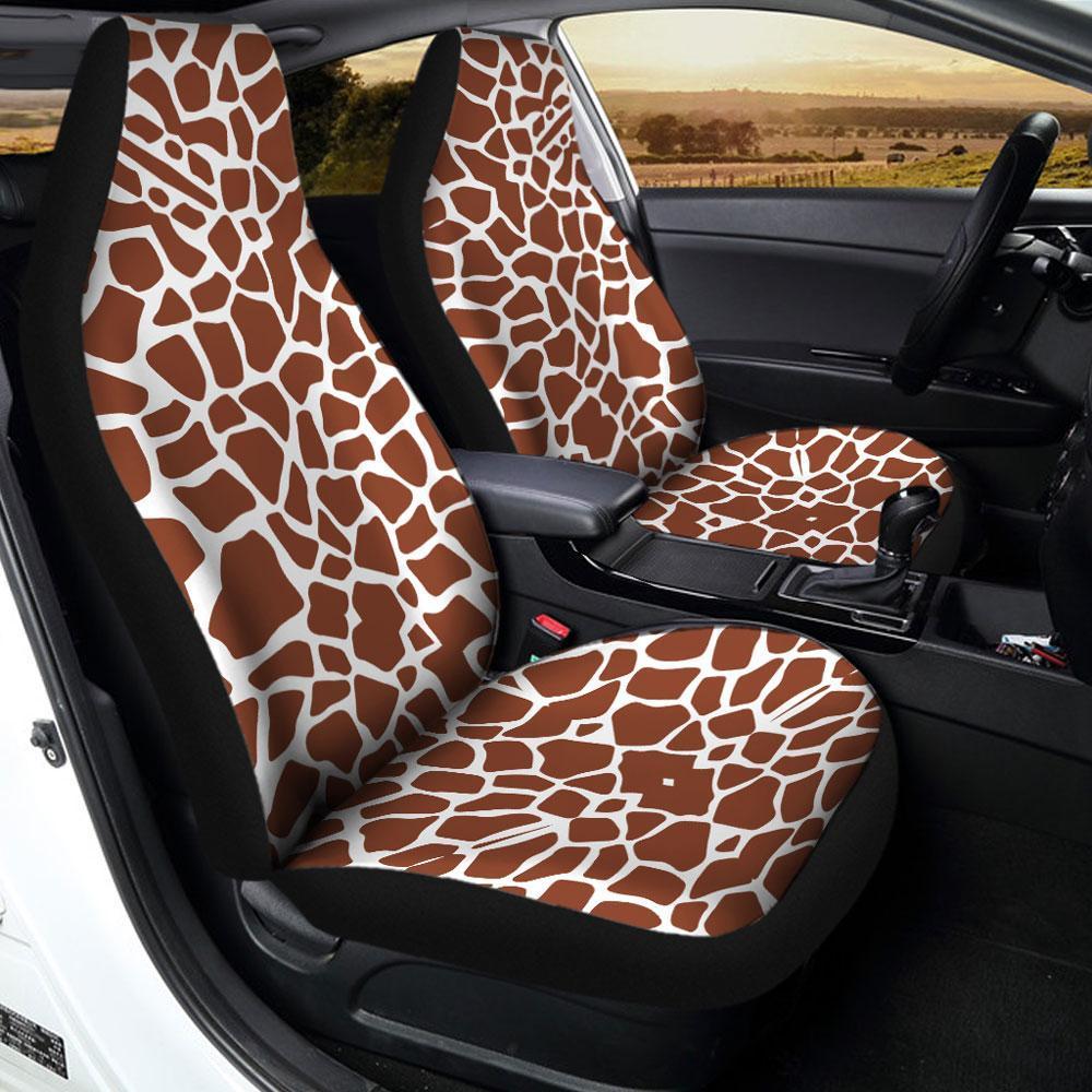 Giraffe Car Seat Covers Printed Custom Animal Skin Car Accessories - Gearcarcover - 2