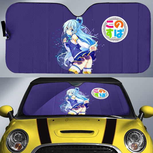 Girl Aqua Car Sunshade Custom Car Accessories - Gearcarcover - 1