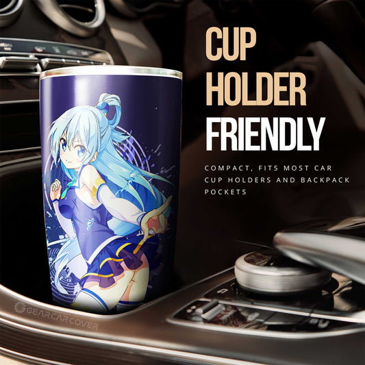 Girl Aqua Tumbler Cup Custom Car Accessories - Gearcarcover - 2