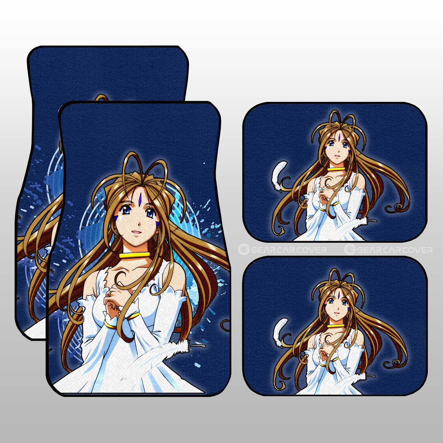 Girl Belldandy Car Floor Mats Custom Ah! My Goddess Car Accessories - Gearcarcover - 1