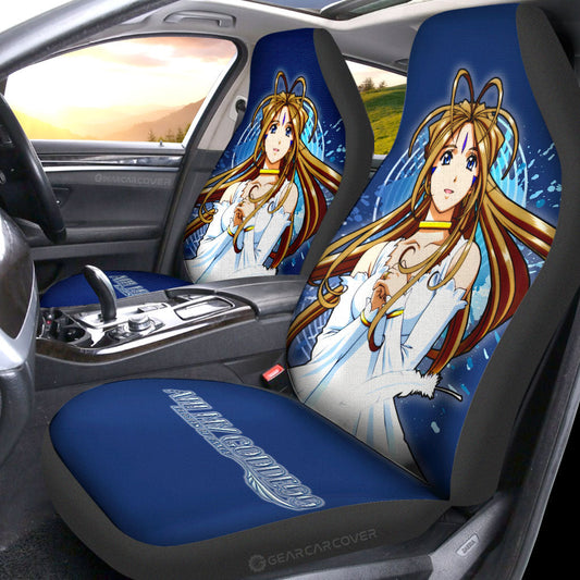 Girl Belldandy Car Seat Covers Custom Ah! My Goddess Car Accessories - Gearcarcover - 2
